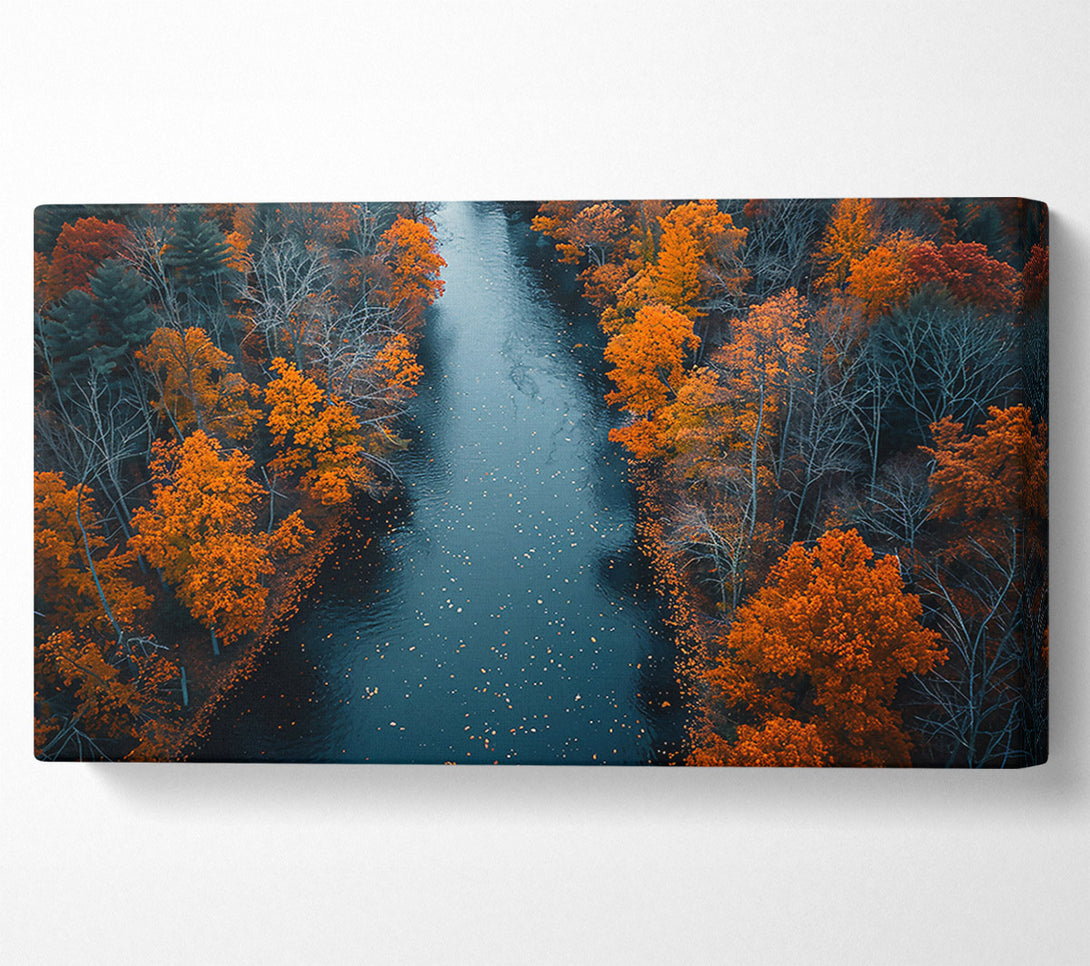  A Canvas Print of Crimson River'S Edge Canvas Wall Art