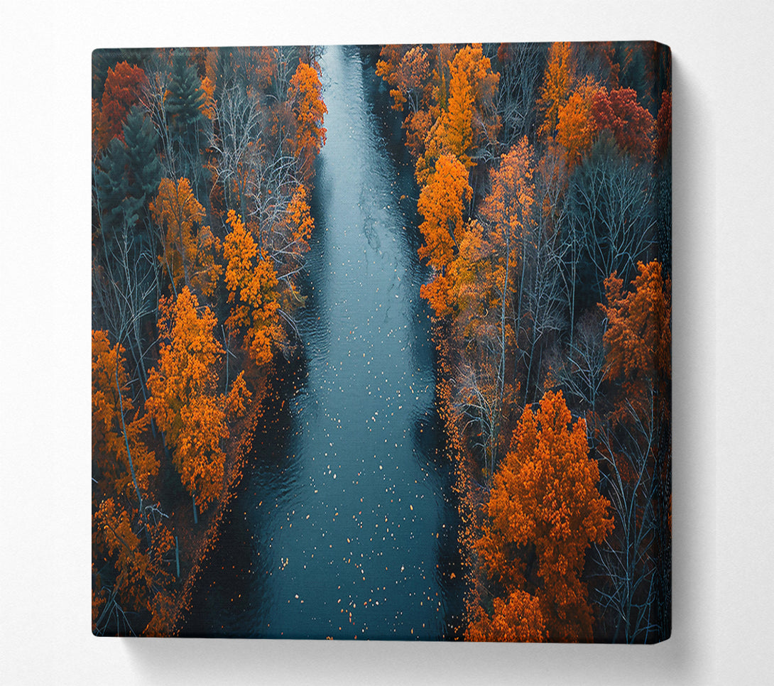  A Canvas Print of Crimson River'S Edge Canvas Wall Art