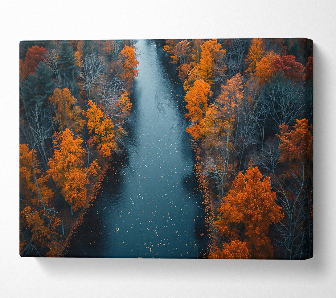  A Canvas Print of Crimson River'S Edge Canvas Wall Art