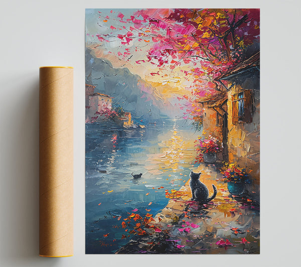 Pink Sunset Dreamscape Giclee Print