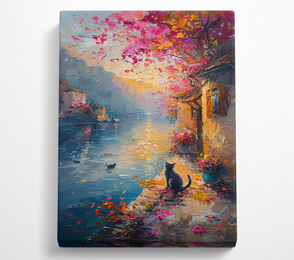  A Canvas Print of Pink Sunset Dreamscape Canvas Art