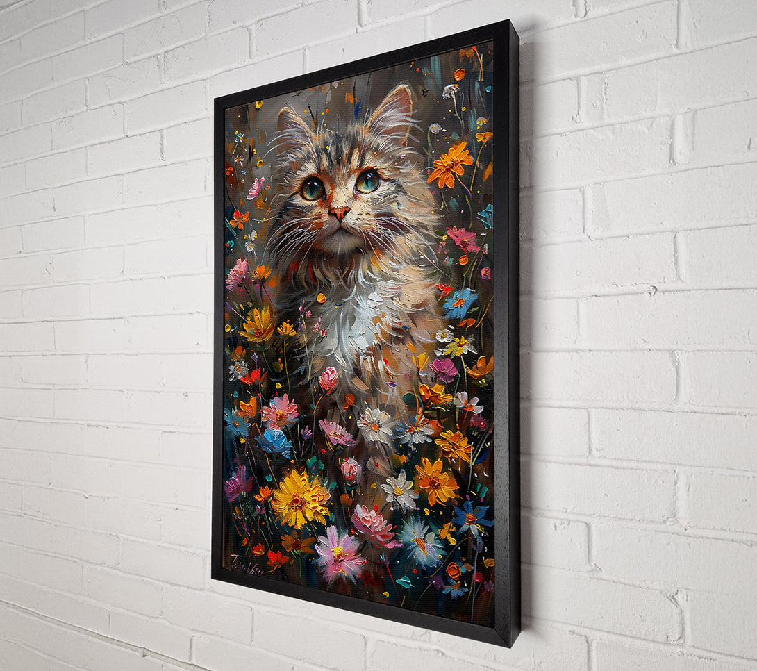  A Canvas Print of Golden Fur In Bloom Canvas Art