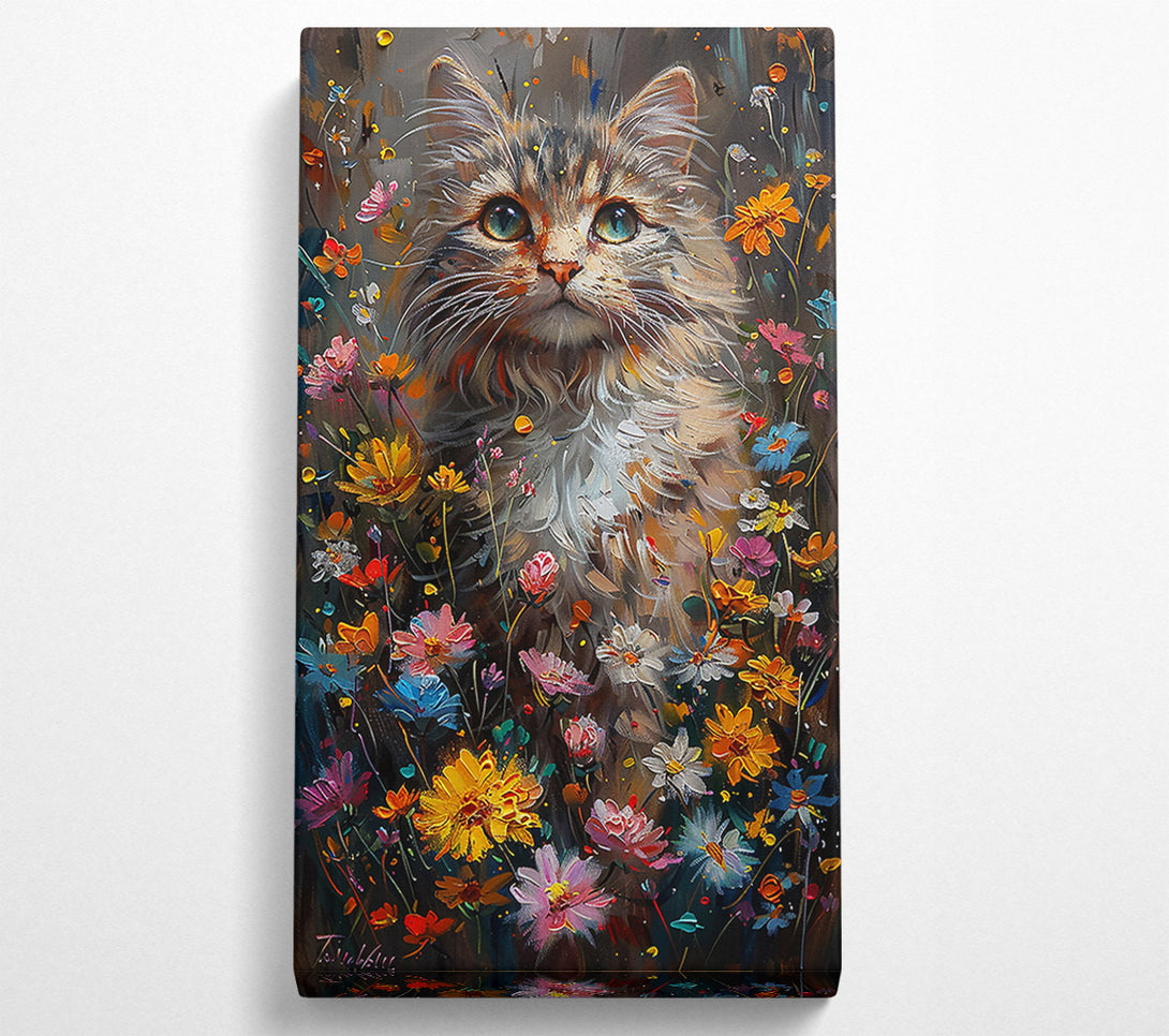  A Canvas Print of Golden Fur In Bloom Canvas Art