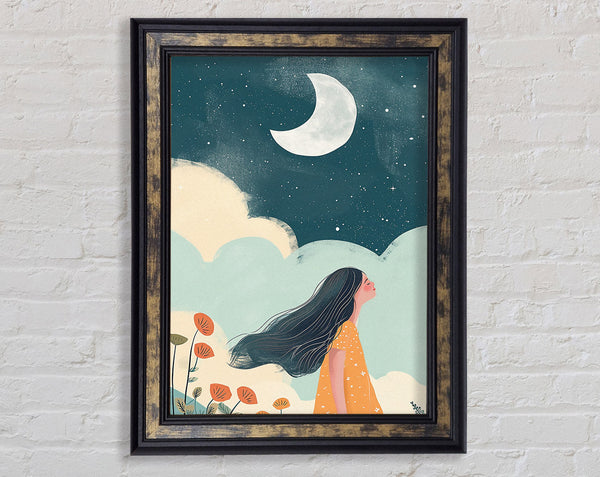 Girl Fantasy Dreams Framed Print