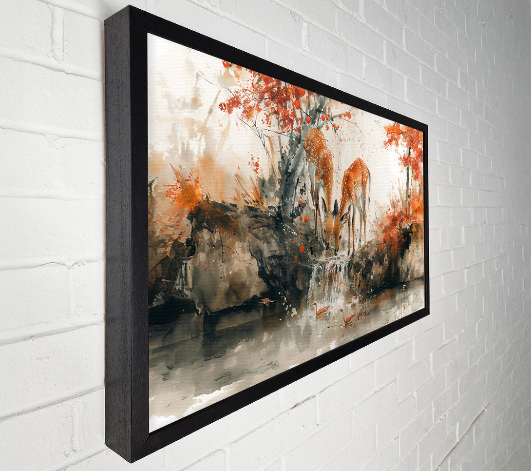  A Canvas Print of Rust-Colored Tranquility Canvas Print