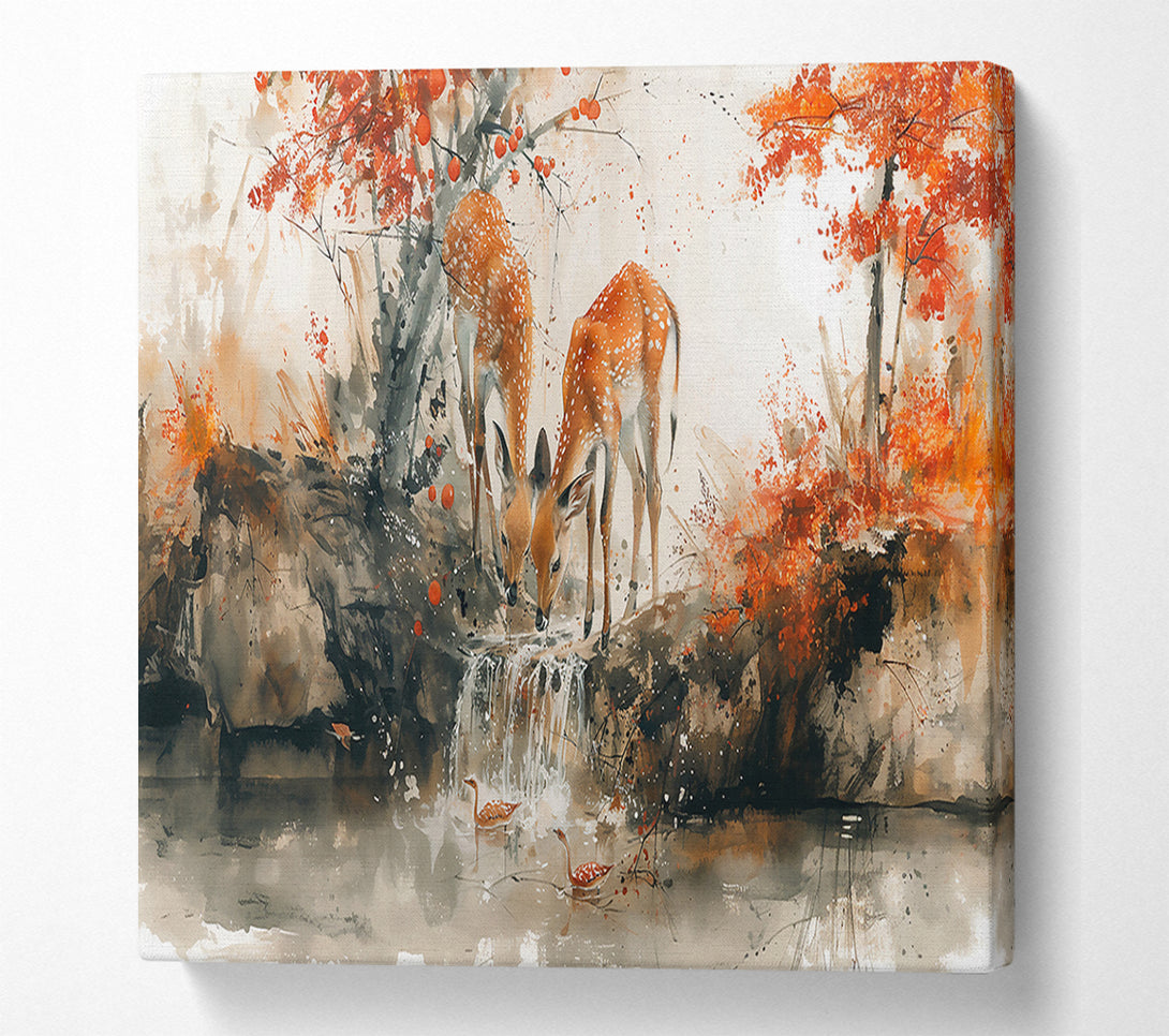  A Canvas Print of Rust-Colored Tranquility Canvas Print