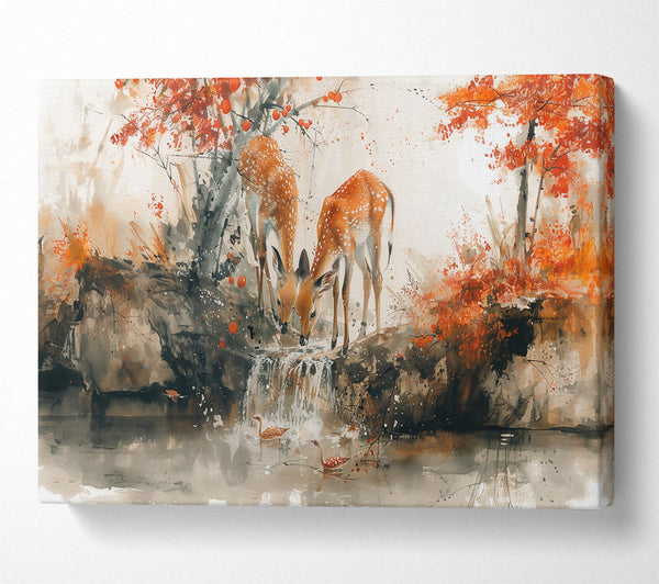  A Canvas Print of Rust-Colored Tranquility Canvas Print