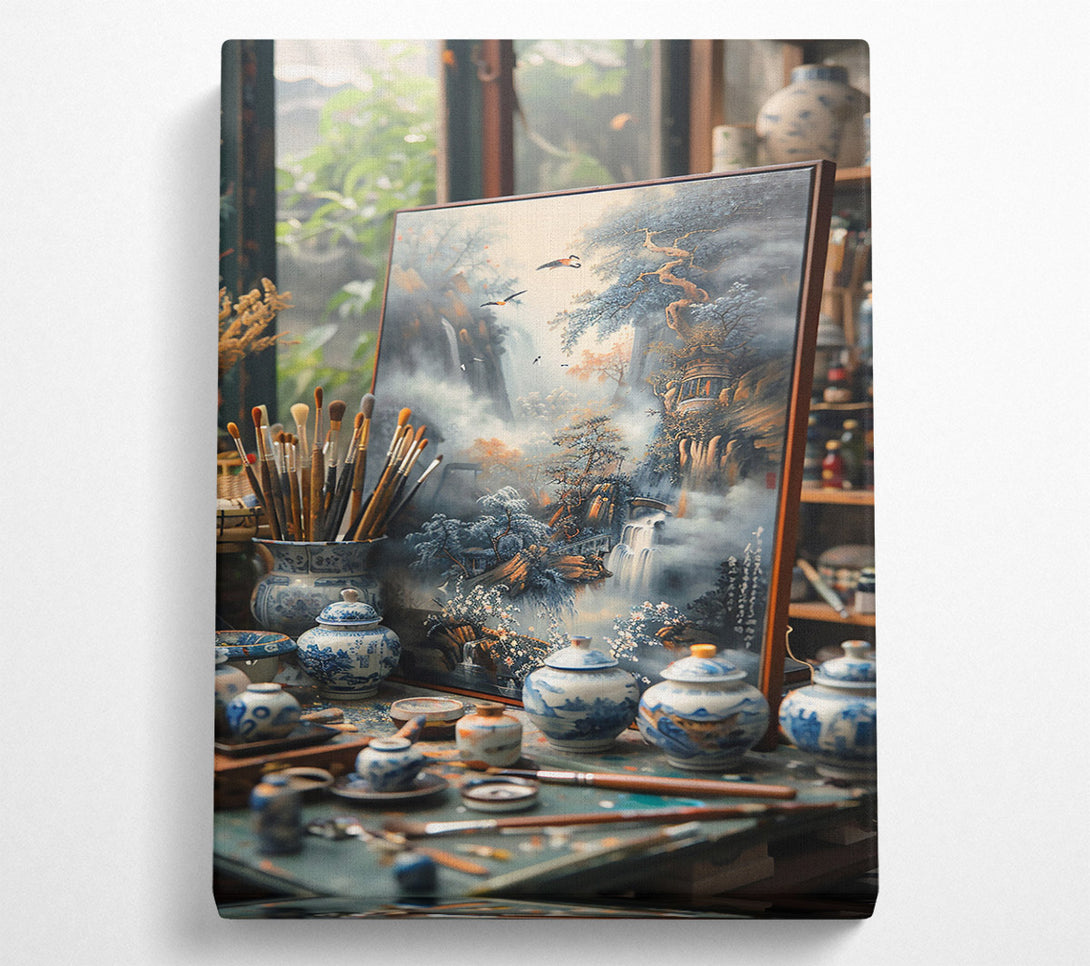 A Canvas Print of Blue Mountain Escape Canvas Art