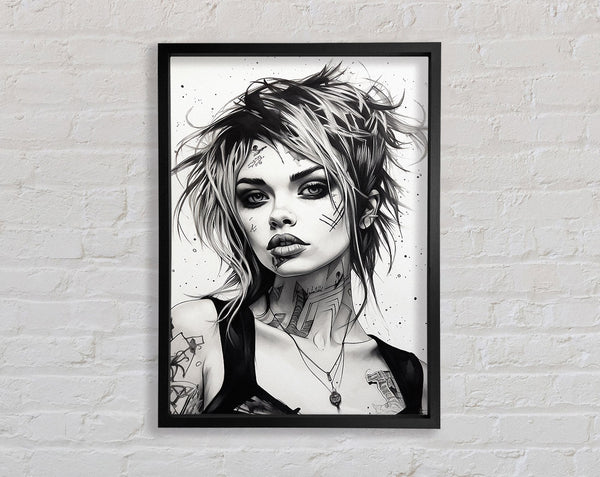 Girl Punk Framed Print