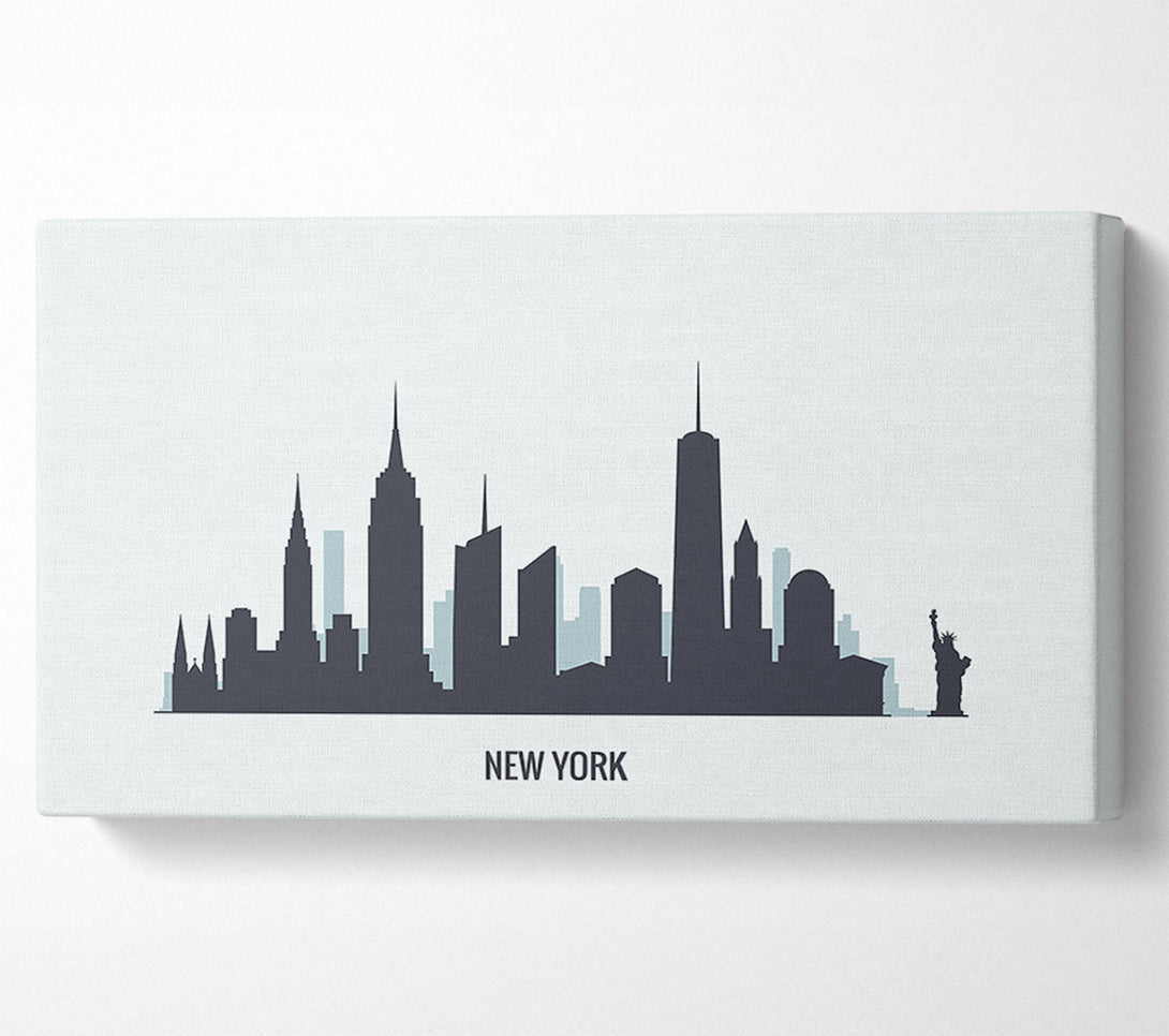  A Canvas Print of Grey Skyline Dreams Canvas Wall Art