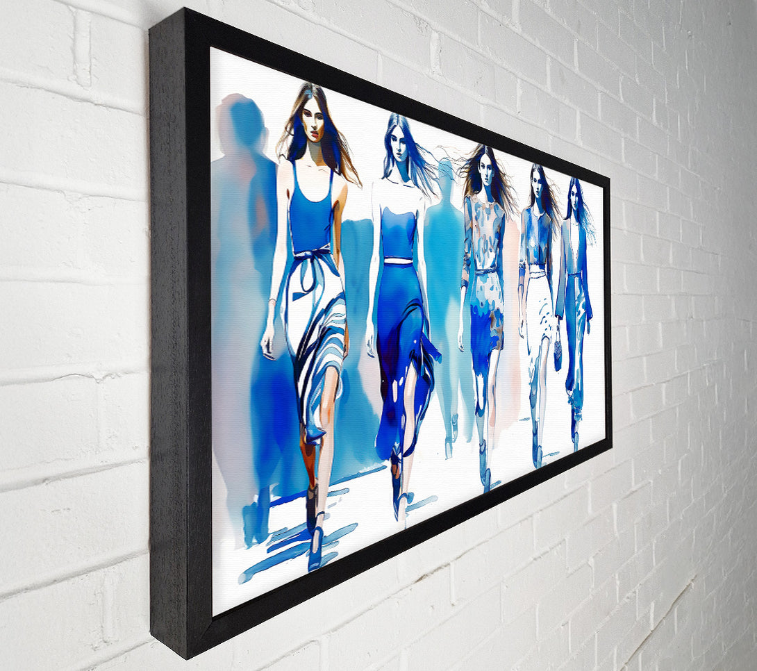  A Canvas Print of Azure Runway Dreams Canvas Art