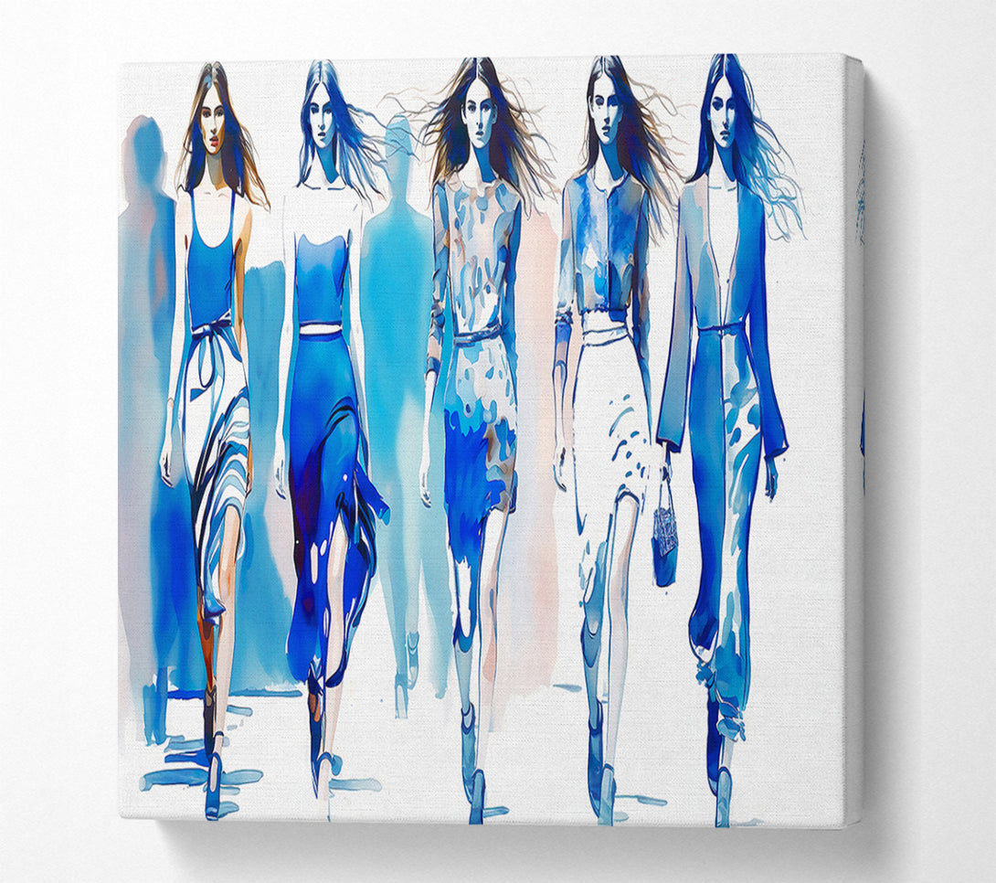  A Canvas Print of Azure Runway Dreams Canvas Art