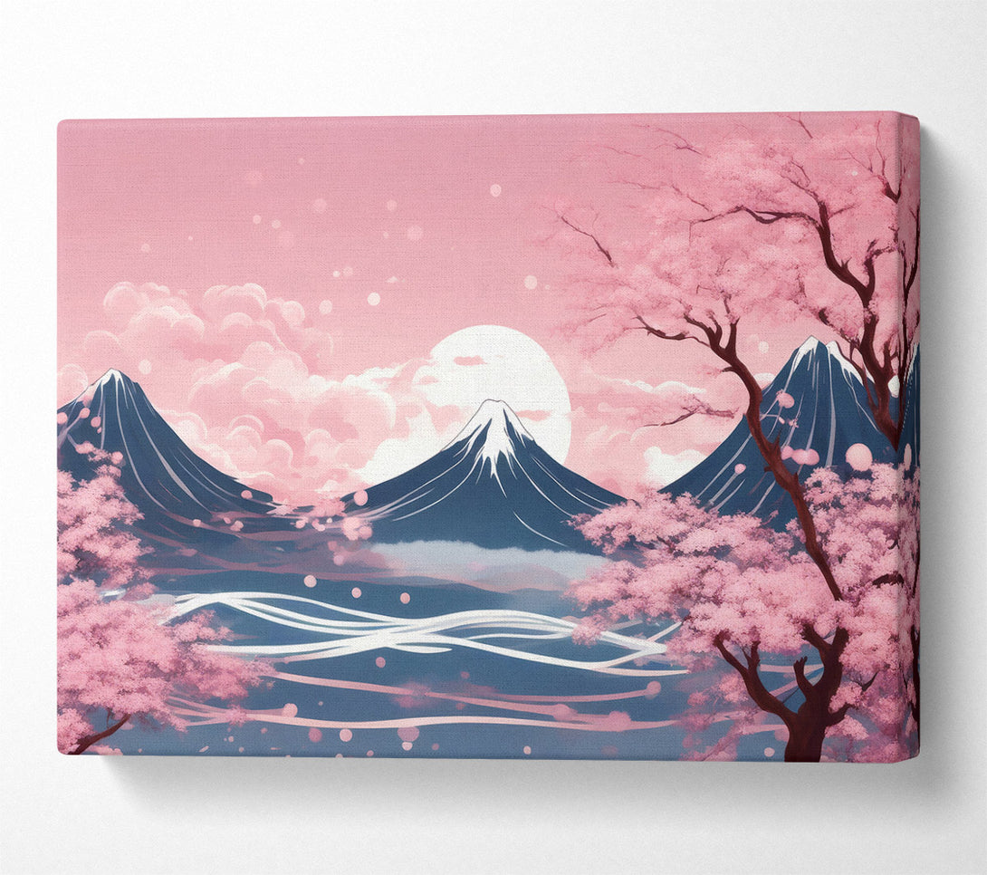  A Canvas Print of Pink Mountain Dreamscape Canvas Print