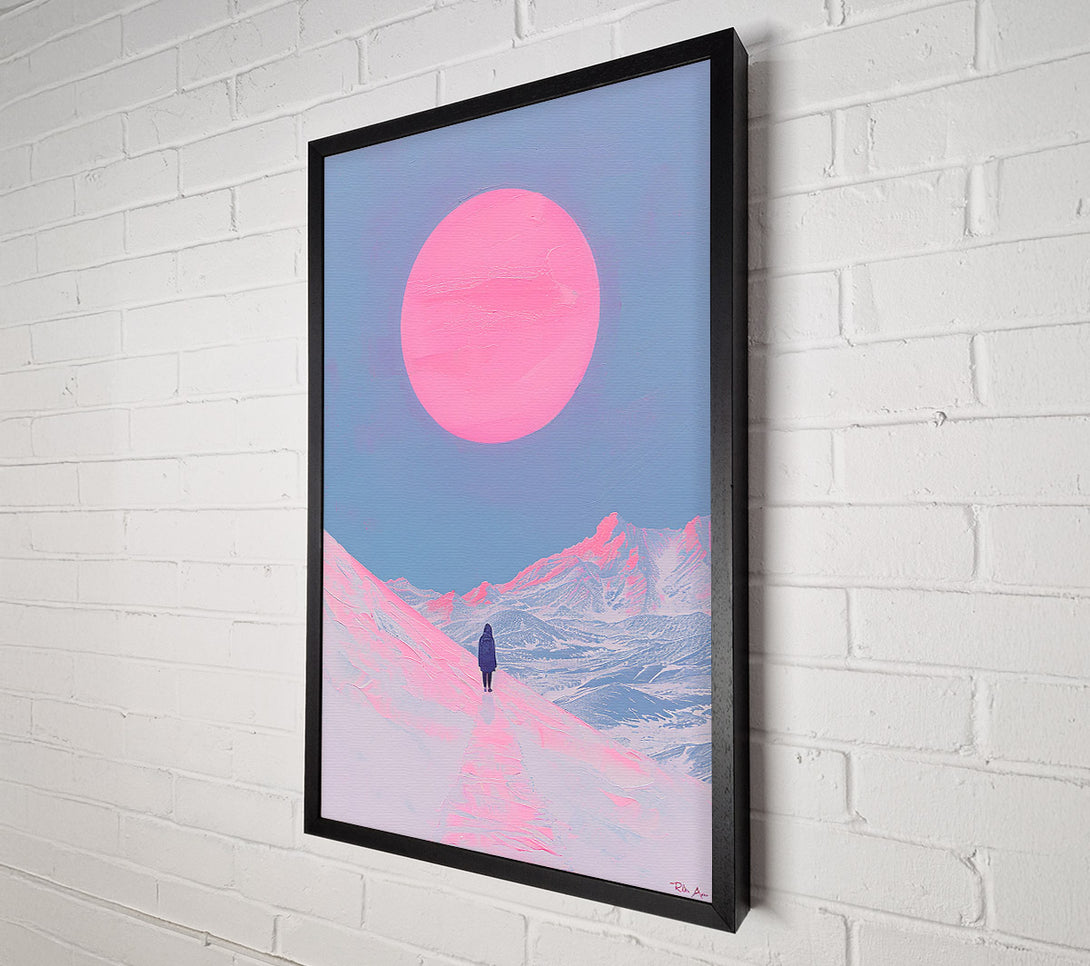  A Canvas Print of Pink Horizon'S Trail Canvas Art