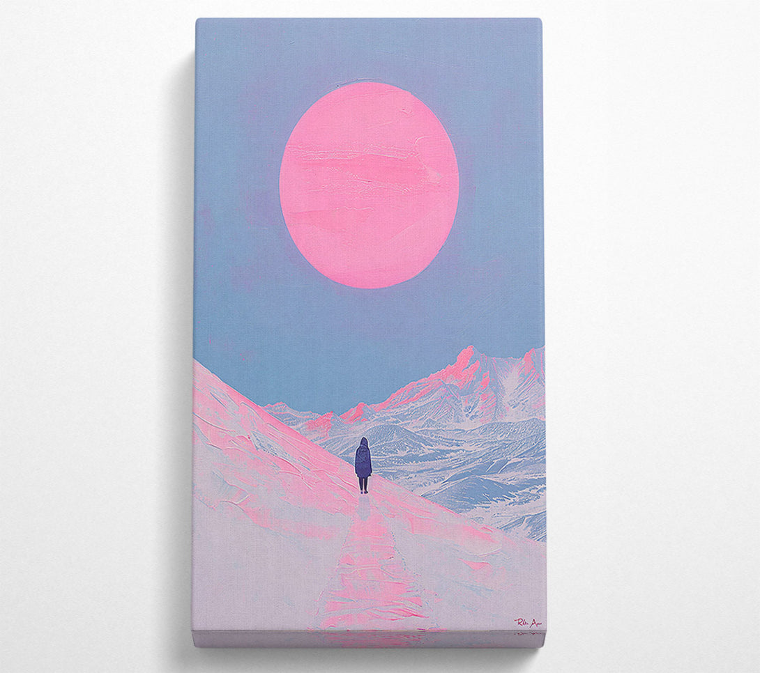  A Canvas Print of Pink Horizon'S Trail Canvas Art