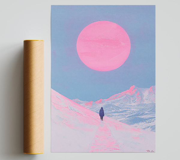 Pink Horizon'S Trail Poster