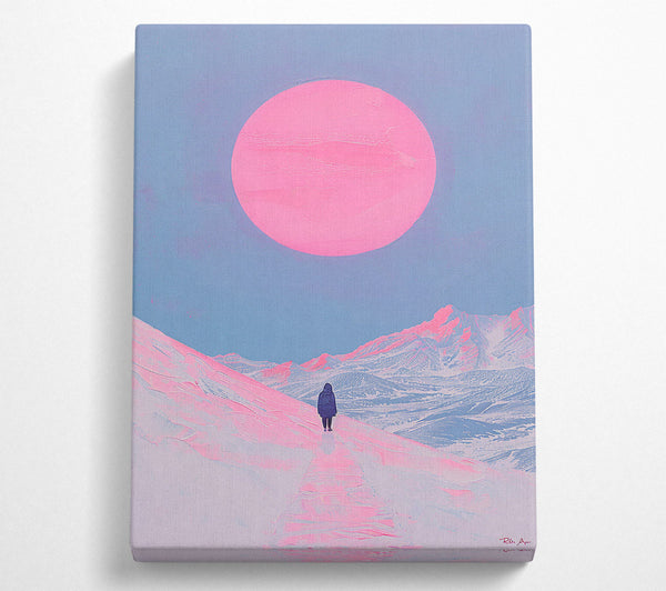  A Canvas Print of Pink Horizon'S Trail Canvas Art