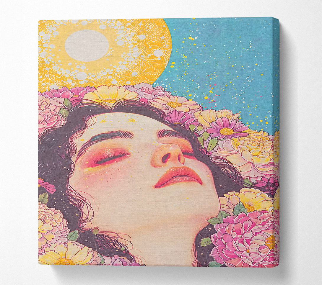  A Canvas Print of Pink Flower Dream Canvas Art