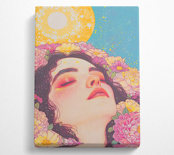  A Canvas Print of Pink Flower Dream Canvas Art