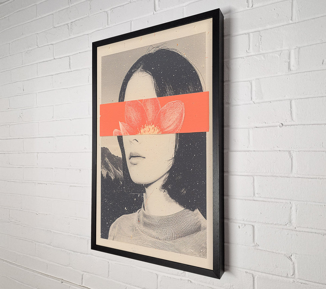  A Canvas Print of Coral Bloom Gaze Canvas Wall Art