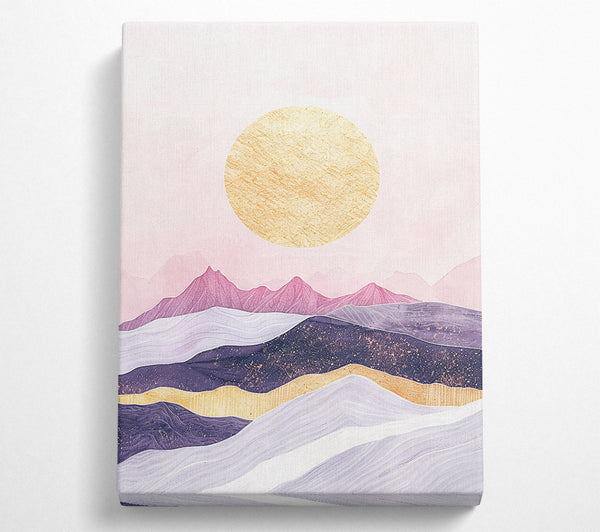  A Canvas Print of Golden Sunset Dreamscape Canvas Art