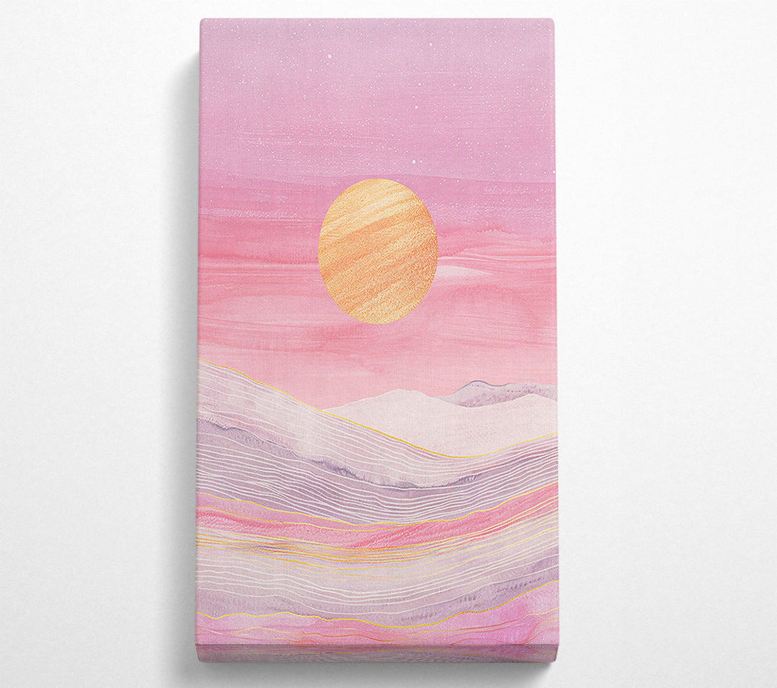  A Canvas Print of Pink Horizon Glow Canvas Art