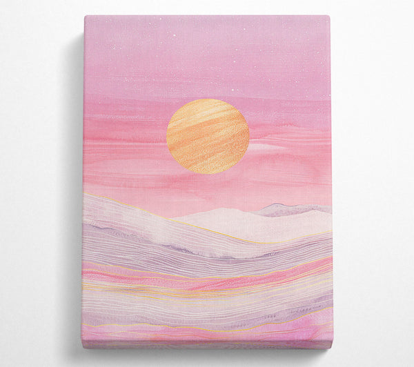  A Canvas Print of Pink Horizon Glow Canvas Art