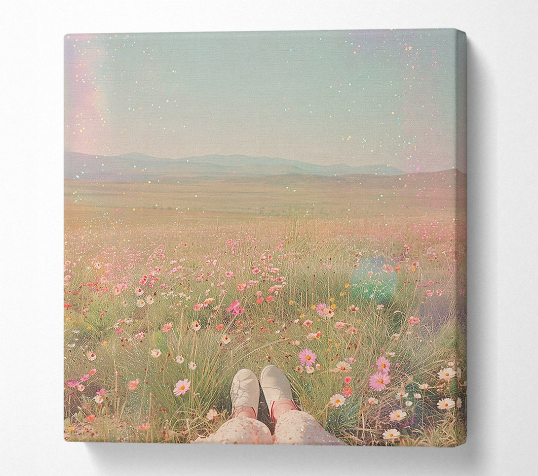  A Canvas Print of Pink Field Dreams Canvas Print
