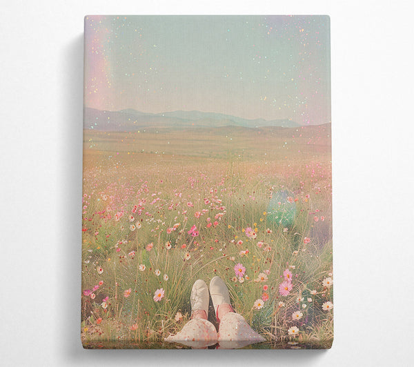  A Canvas Print of Pink Field Dreams Canvas Print