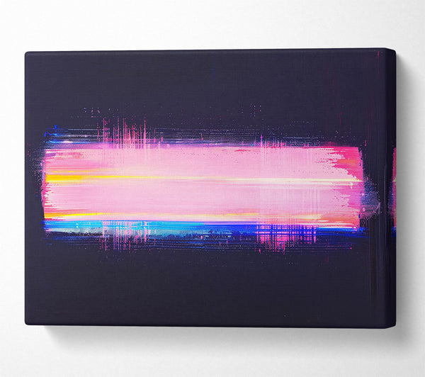  A Canvas Print of Pink Glitch Horizon Canvas Wall Art