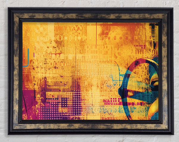 Glasses Of A Man Framed Print