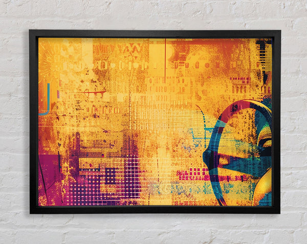 Glasses Of A Man Framed Print