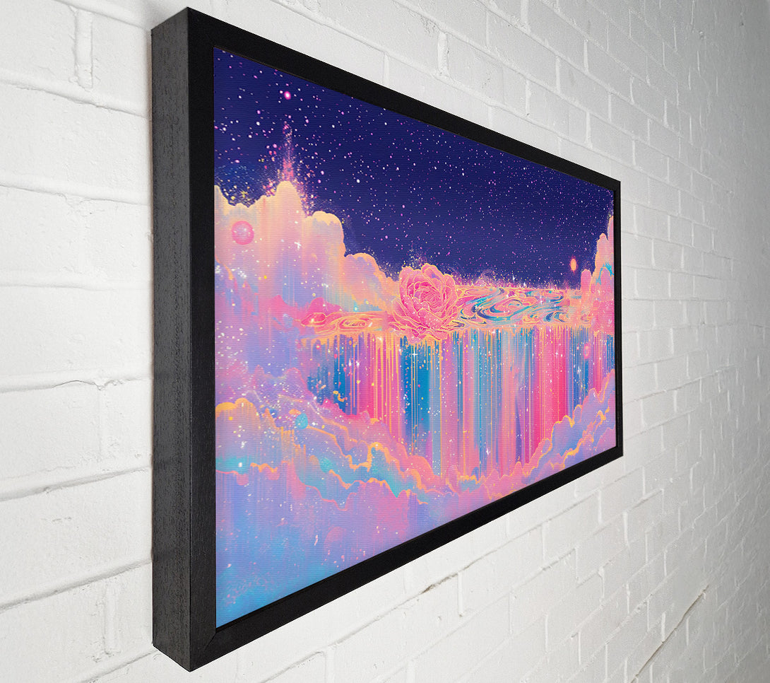  A Canvas Print of Pink Galactic Drip Canvas Art