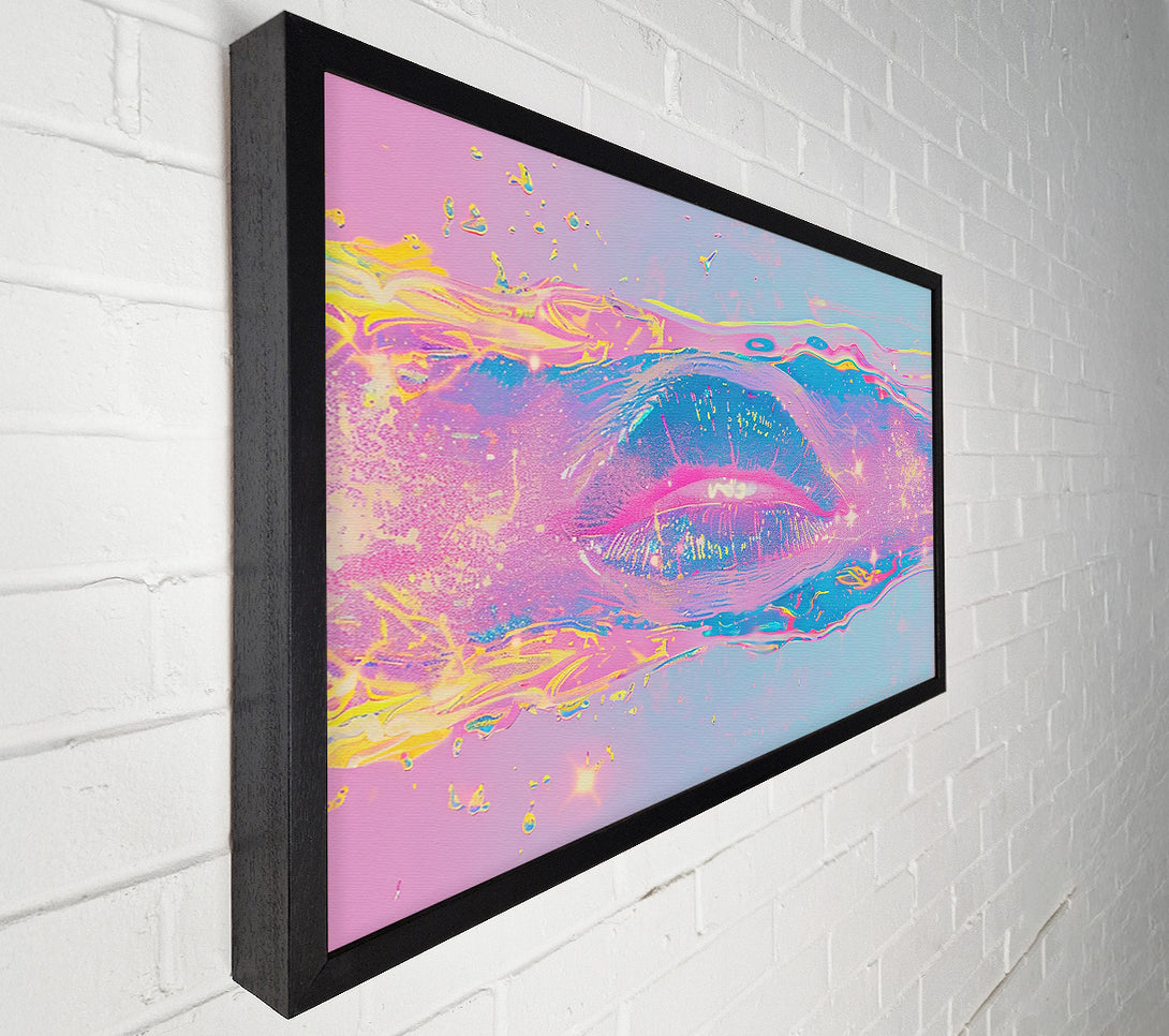  A Canvas Print of Pink Dreamy Lips Canvas Art