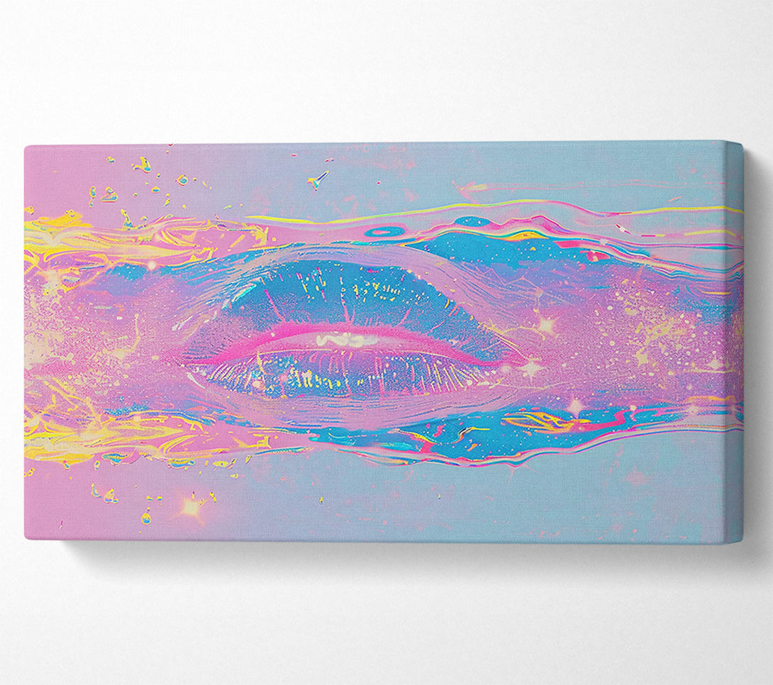  A Canvas Print of Pink Dreamy Lips Canvas Art