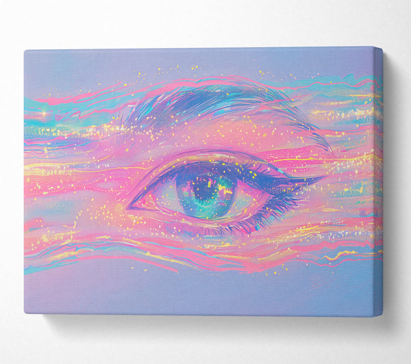  A Canvas Print of Pink Cosmic Eye Canvas Print