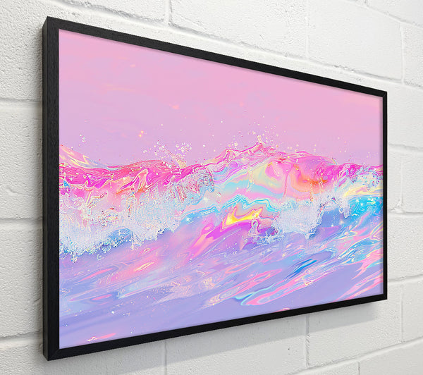 Pink Shimmering Waves
