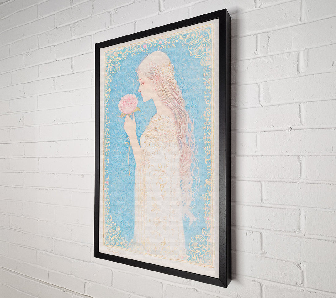  A Canvas Print of Azure Rose Dream Canvas Print