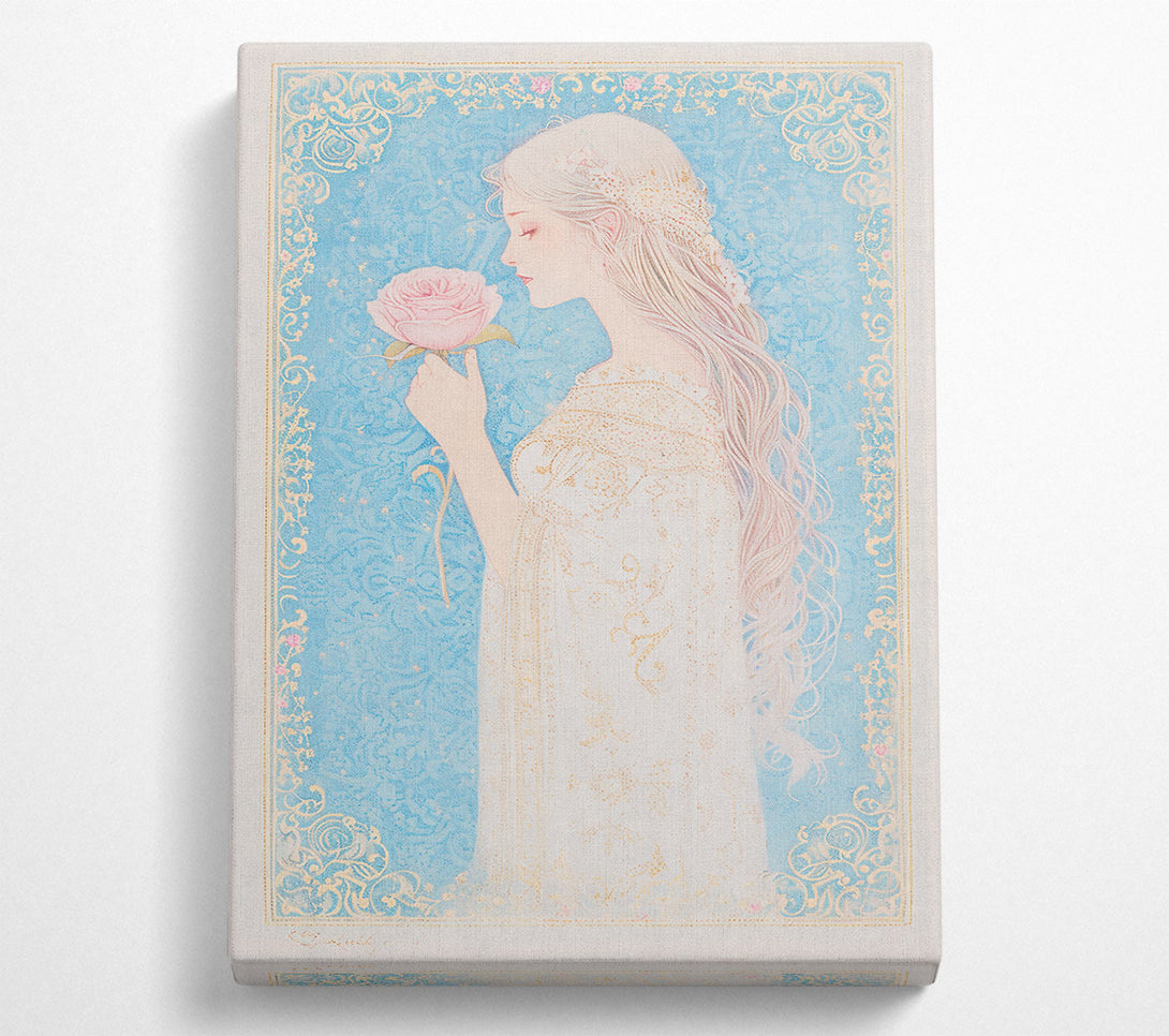  A Canvas Print of Azure Rose Dream Canvas Print