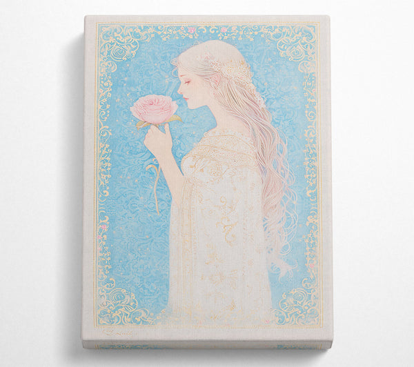  A Canvas Print of Azure Rose Dream Canvas Print