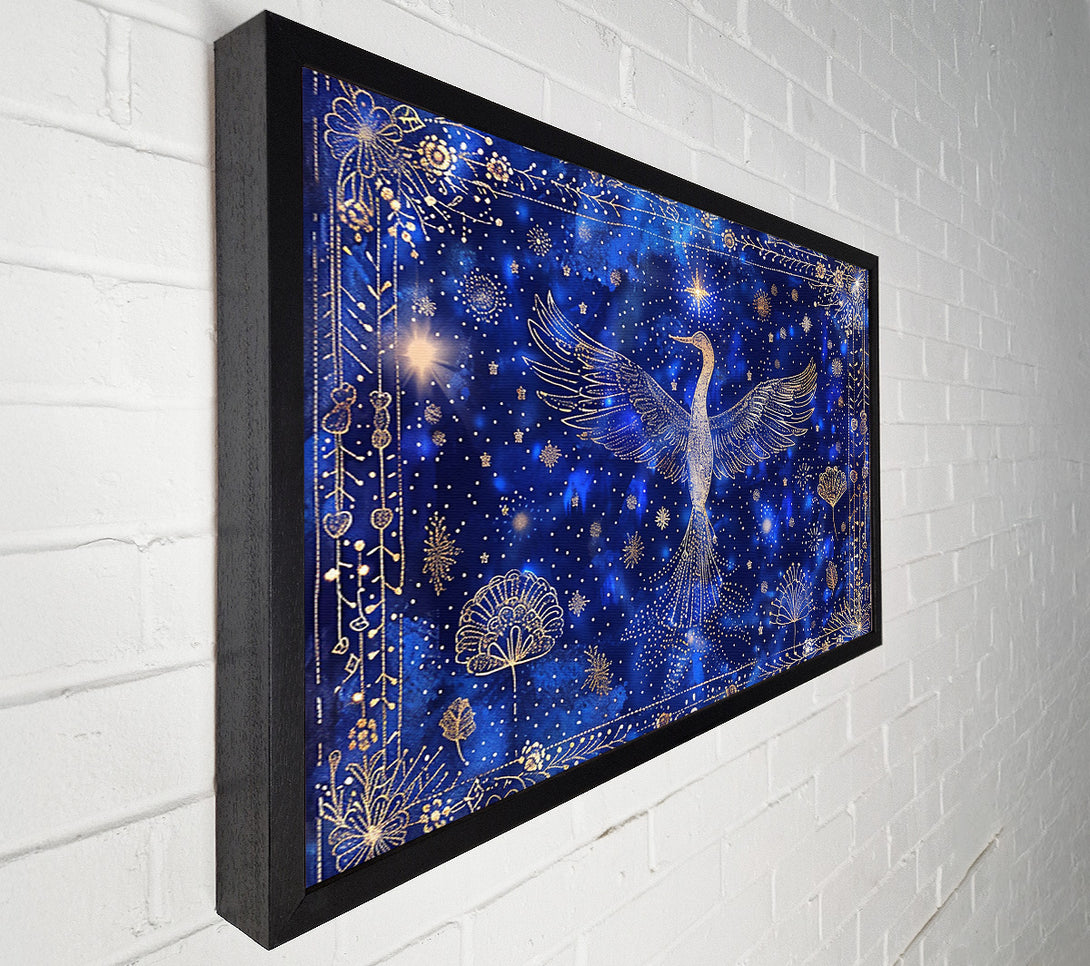  A Canvas Print of Midnight Golden Flight Canvas Wall Art