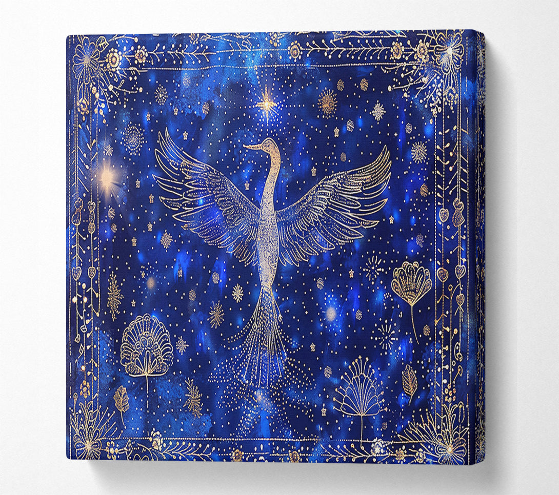  A Canvas Print of Midnight Golden Flight Canvas Wall Art