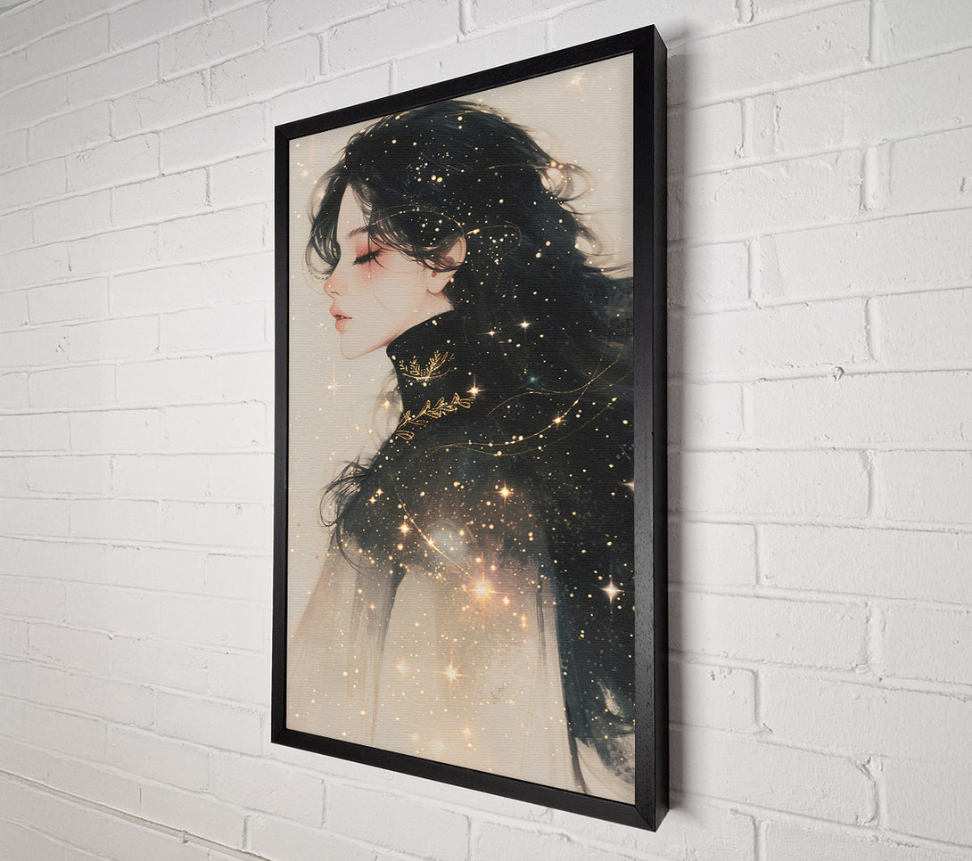  A Canvas Print of Golden Stardust Dreams Canvas Print