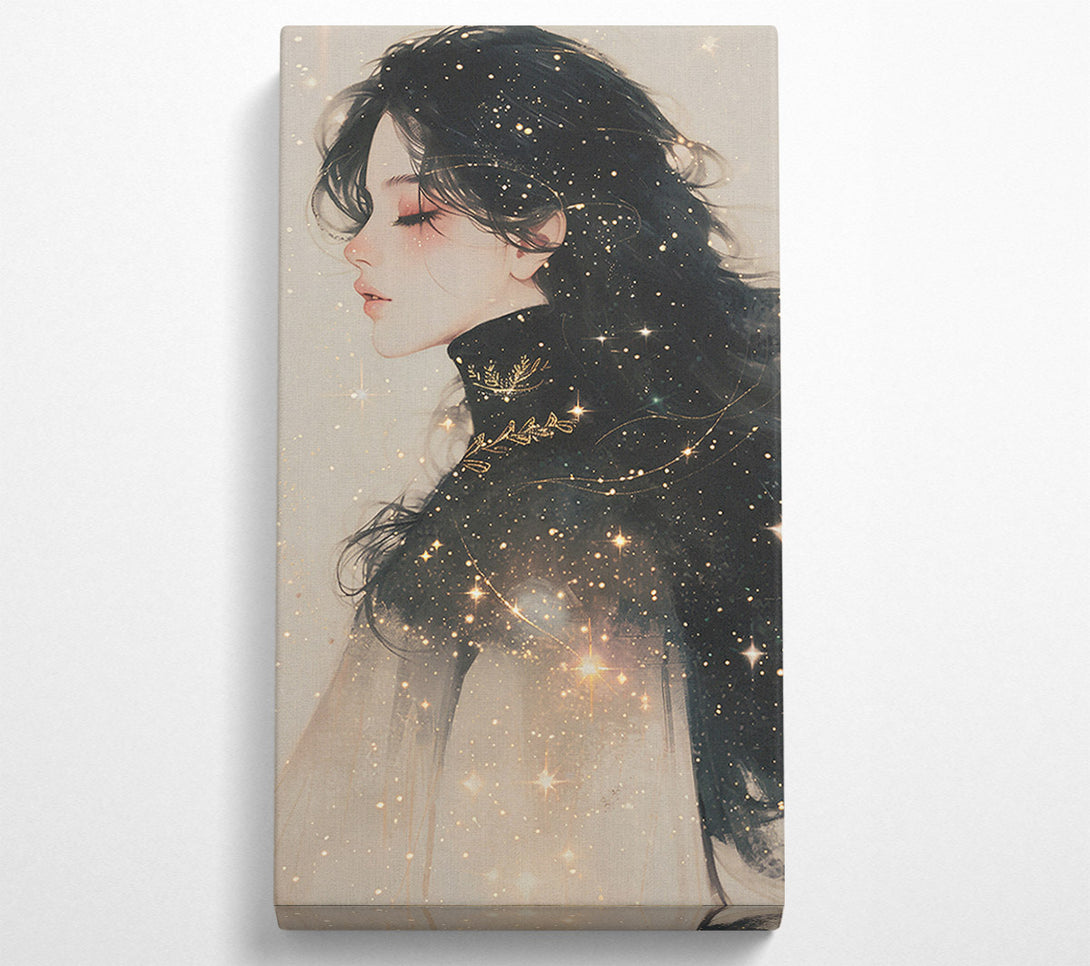  A Canvas Print of Golden Stardust Dreams Canvas Print