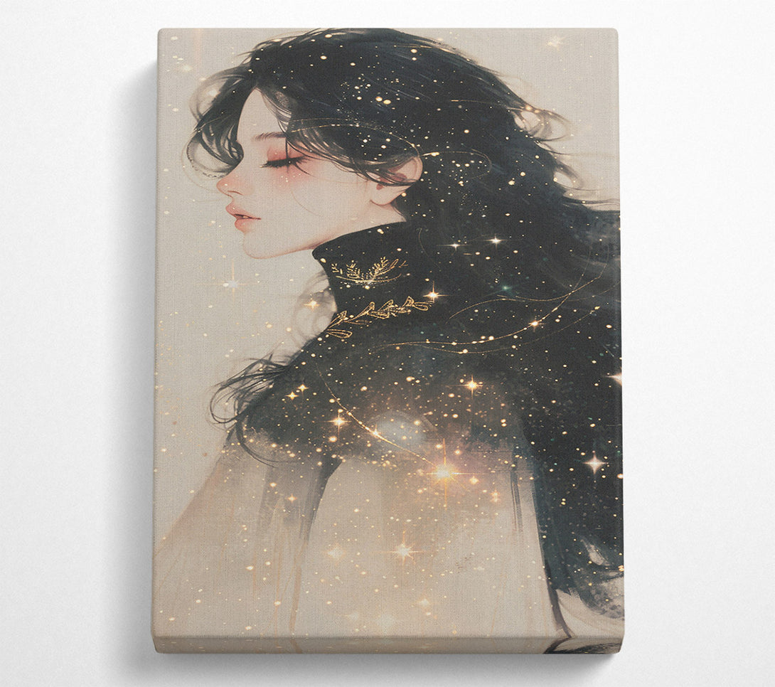  A Canvas Print of Golden Stardust Dreams Canvas Print