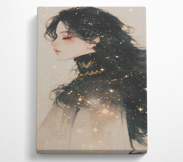  A Canvas Print of Golden Stardust Dreams Canvas Print