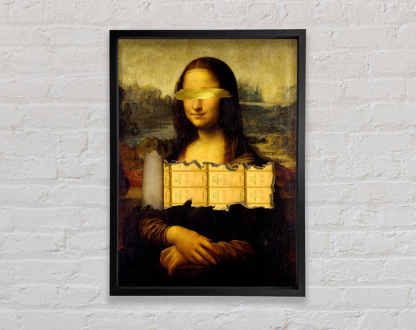 Gold Bar Mona Lisa Framed Print