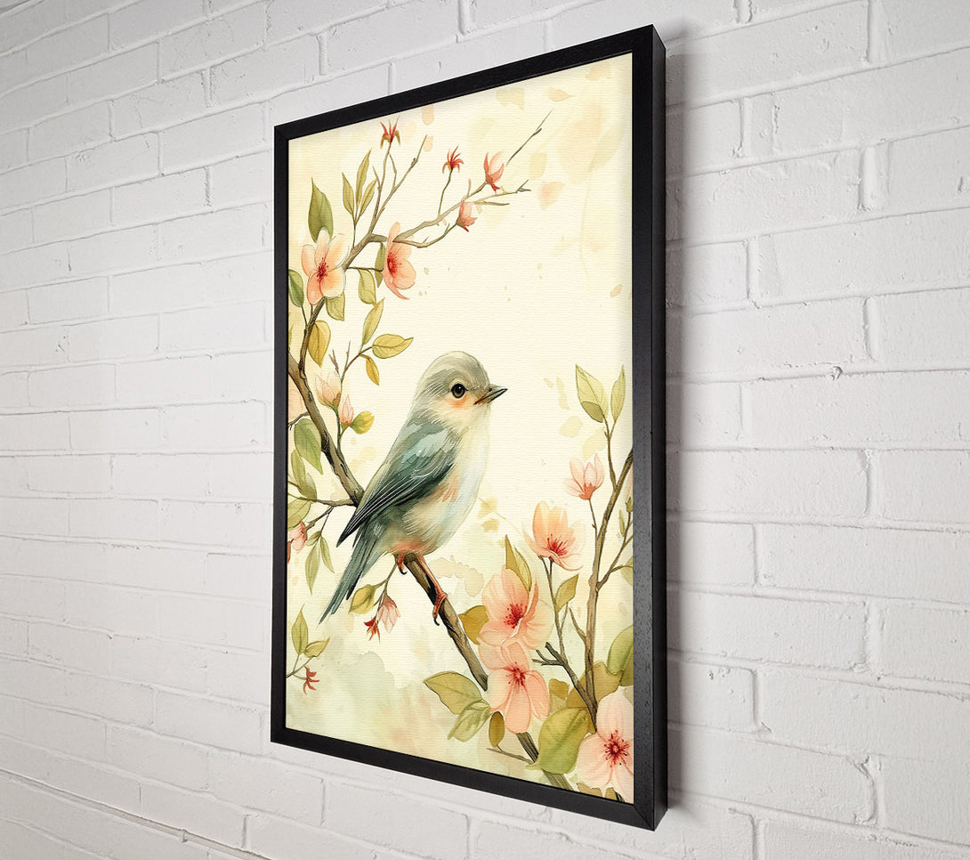  A Canvas Print of Pale Blue Blossom Song Canvas Wall Art