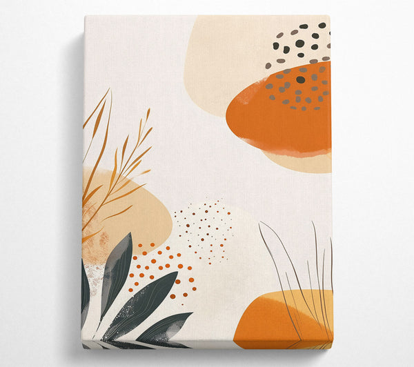  A Canvas Print of Terracotta Abstract Forms Canvas Art
