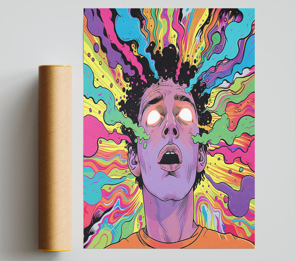 Purple Mind Burst Print